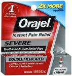 Orajel Instant Pain Relief Severe Double Medicated